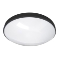 Iluminação de teto de casa de banho LED CIRCLE LED/12W/230V 4000K diâmetro 25 cm IP44 preto