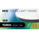Iluminação de teto de casa de banho LED CIRCLE LED/18W/230V 4000K diâmetro 30 cm IP44 preto