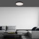 Iluminação de teto de casa de banho LED com uma sensor MAYA LED/13W/230V IP44 preto