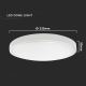 Iluminação de teto de casa de banho LED LED/18W/230V 3000K IP44 branco