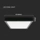 Iluminação de teto de casa de banho LED LED/18W/230V 3000K IP44 preto