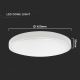 Iluminação de teto de casa de banho LED LED/30W/230V 6500K IP44 branco