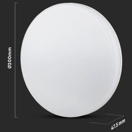 Iluminação de teto de casa de banho LED SAMSUNG CHIP LED/15W/230V 20cm 6500K IP44
