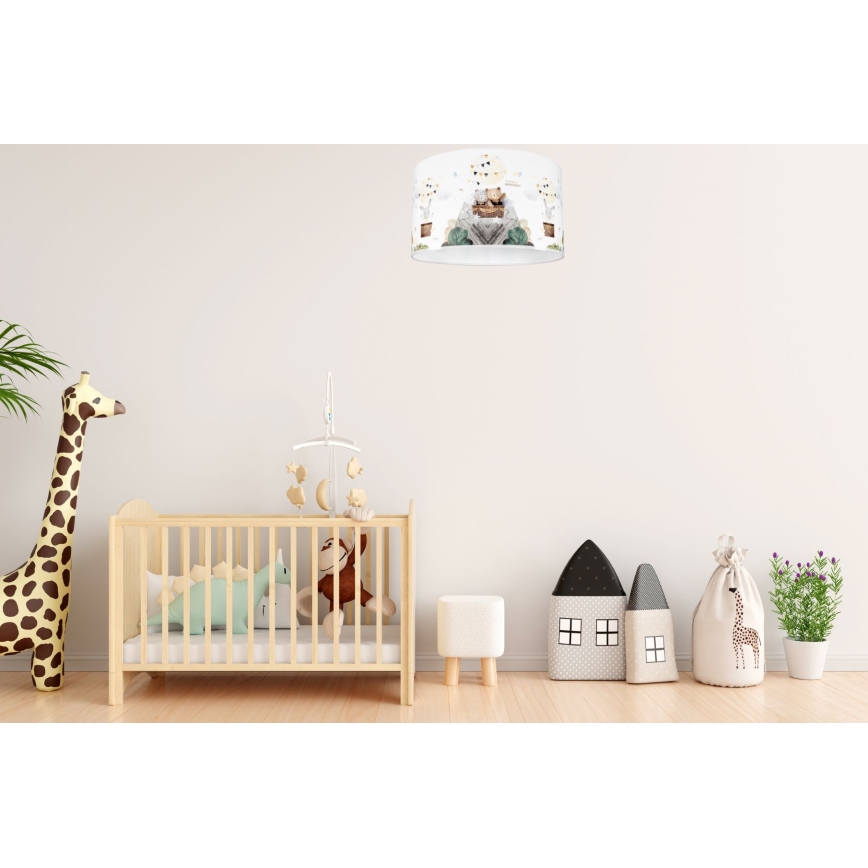 Iluminação de teto de criança BEARS 1xE27/60W/230V