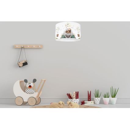 Iluminação de teto de criança BEARS 1xE27/60W/230V