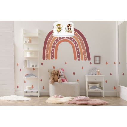 Iluminação de teto de criança FAIRIES 1xE27/60W/230V