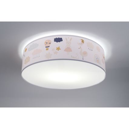 Iluminação de teto de criança SWEET DREAMS 2xE27/60W/230V diâmetro 40 cm