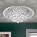Iluminação de teto de cristal GLORIA 6xG9/40W/230V diâmetro 50 cm transparente/cromado brilhante