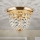 Iluminação de teto de cristal PLAFOND 1xE27/40W/230V diâmetro 26 cm dourado