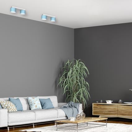Iluminação de teto DIXIE 2xGX53/11W/230V azul