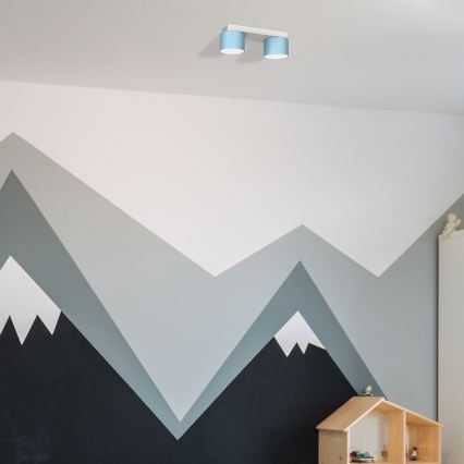 Iluminação de teto DIXIE 2xGX53/11W/230V azul