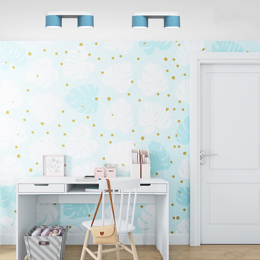 Iluminação de teto DIXIE 2xGX53/11W/230V azul