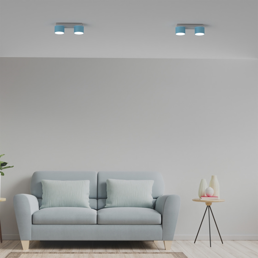 Iluminação de teto DIXIE 2xGX53/11W/230V azul