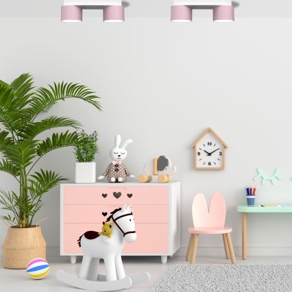 Iluminação de teto DIXIE 2xGX53/11W/230V rosa