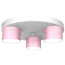 Iluminação de teto DIXIE 3xGX53/11W/230V rosa