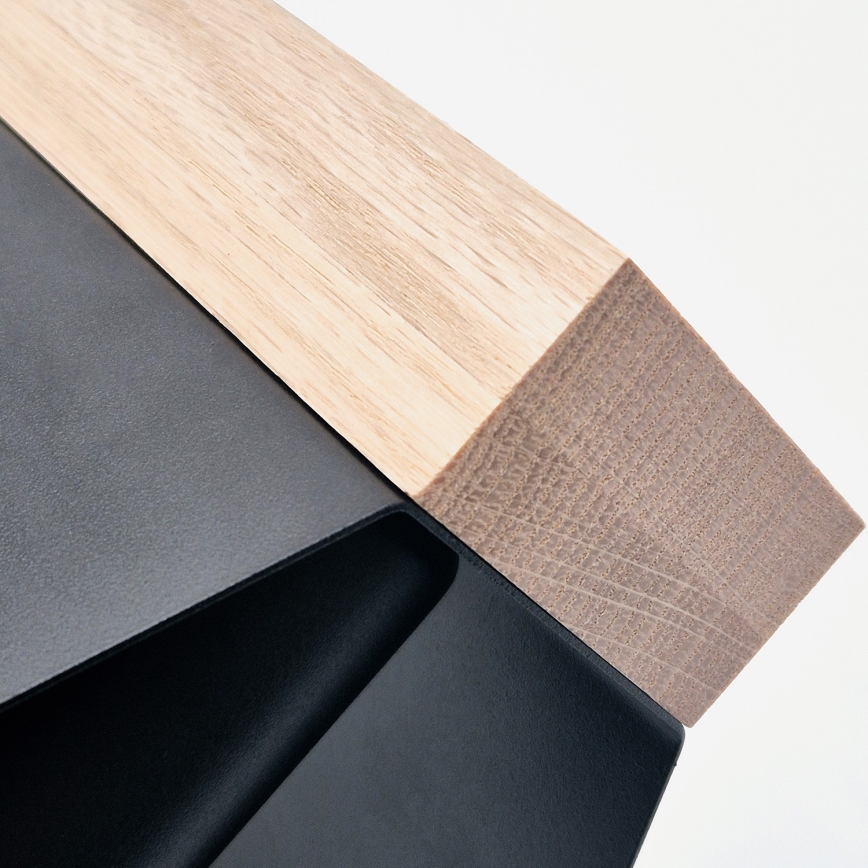 Iluminação de teto ESME 2xE27/15W/230V preto/carvalho