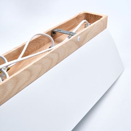 Iluminação de teto ESME 5xE27/15W/230V branco/carvalho