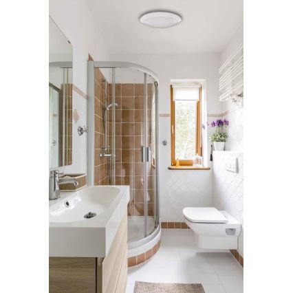 Iluminação de teto exterior LED com sensor RENO LED/16W/230V IP66 branco