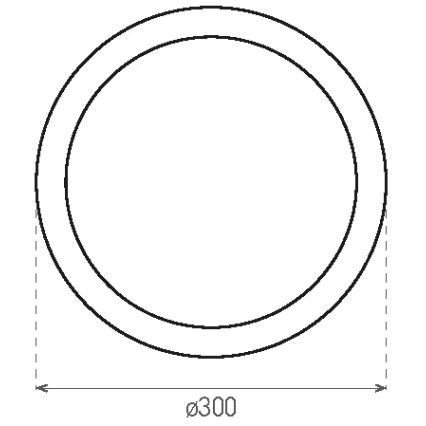 Iluminação de teto exterior LED com sensor RENO LED/16W/230V IP66 branco