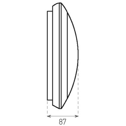 Iluminação de teto exterior LED com sensor RENO LED/16W/230V IP66 branco