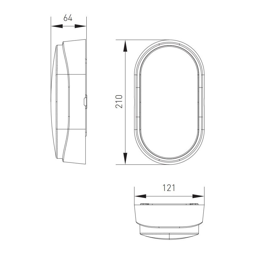Iluminação de teto exterior LED LED/12W/230V 3000/4000/6500K IP65 branco