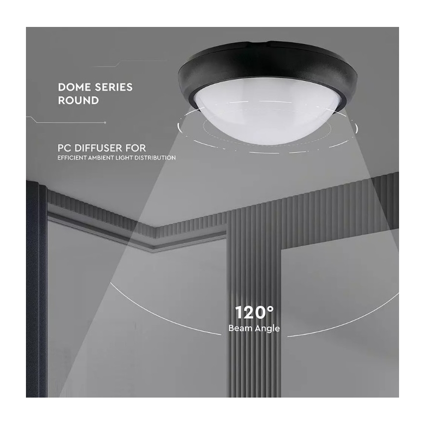 Iluminação de teto exterior LED LED/12W/230V IP54