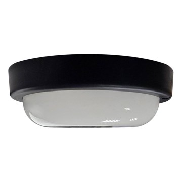 Iluminação de teto exterior LED LED/15W/230V 4200K diâmetro 15,5 cm IP64 preto