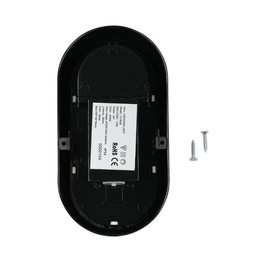 Iluminação de teto exterior LED LED/8W/230V IP54 preto