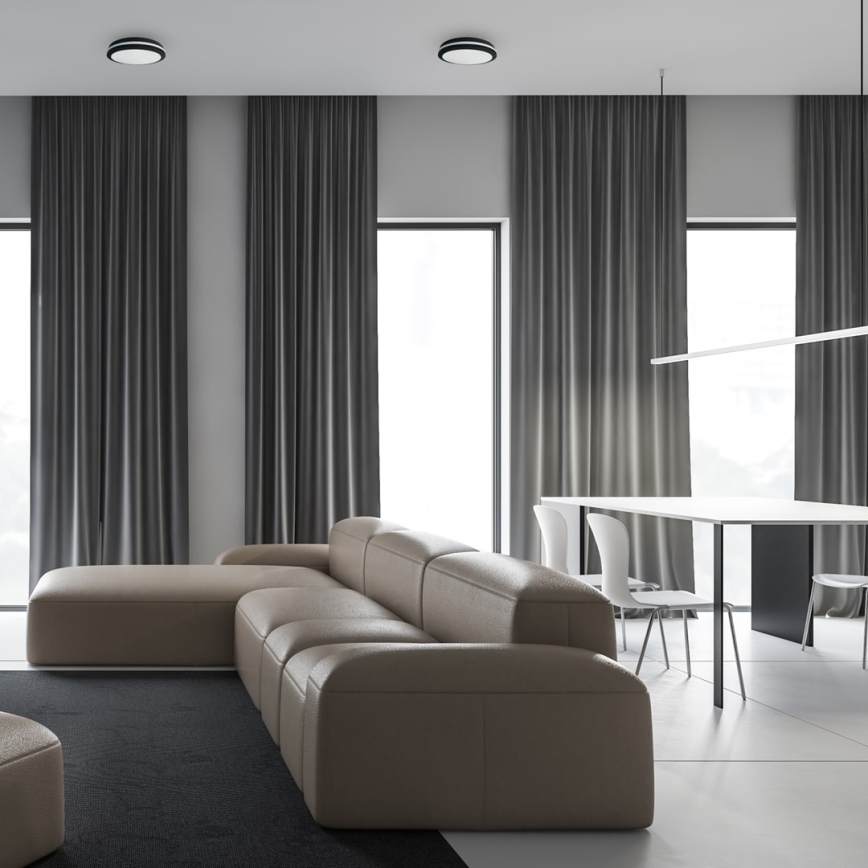 Iluminação de teto exterior LED MARLON LED/36W/230V 4000K IP54 preto