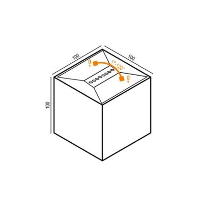 Iluminação de teto exterior LED RIKO 2xLED/4W/230V white IP44