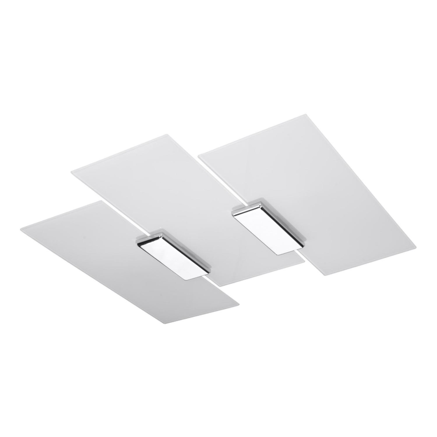 Iluminação de teto FABIANO 3xE27/60W/230V branco/cromado brilhante