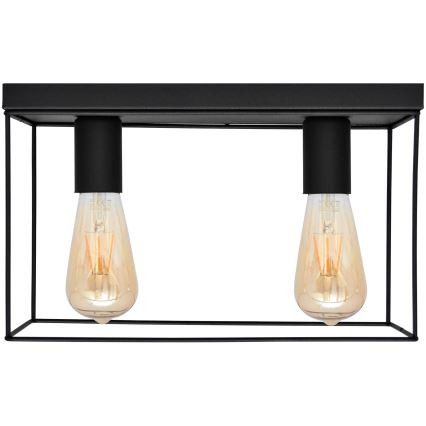 Iluminação de teto FINN 2xE27/15W/230V preto