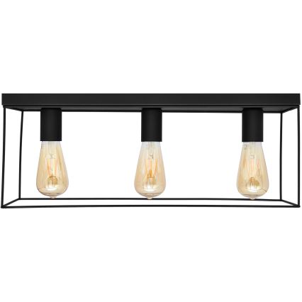 Iluminação de teto FINN 3xE27/15W/230V preto