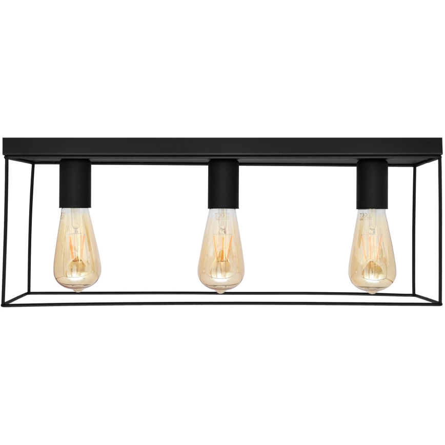 Iluminação de teto FINN 3xE27/15W/230V preto