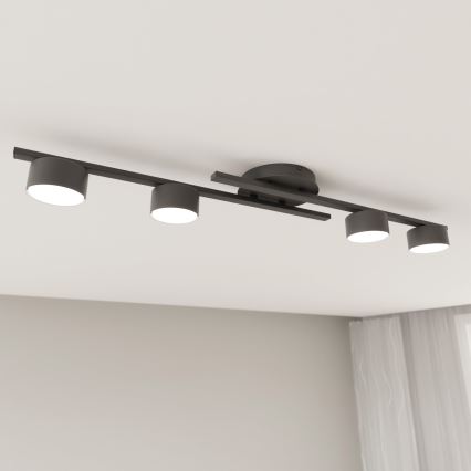 Iluminação de teto FRAGMENT 4xGX53/12W/230V preto