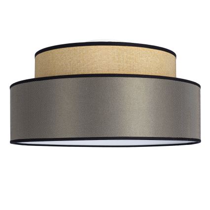 Iluminação de teto GRACE 1xE27/60W/230V diâmetro 40 cm bege/castanho