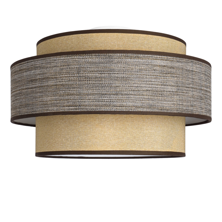 Iluminação de teto GRACE 1xE27/60W/230V diâmetro 40 cm bege/castanho