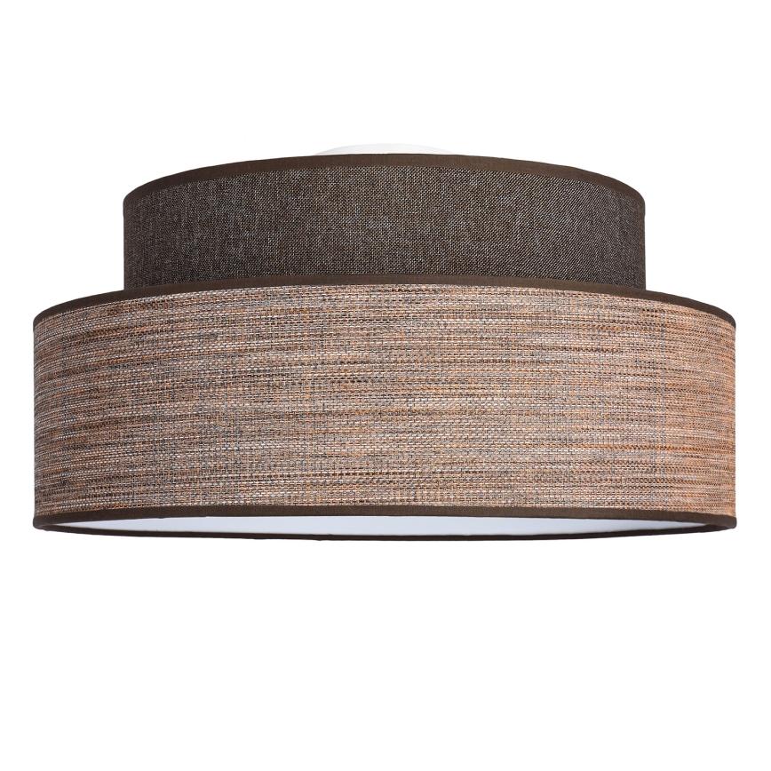 Iluminação de teto GRACE 1xE27/60W/230V diâmetro 40 cm castanho/bege