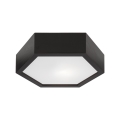 Iluminação de teto HEX 1xE27/60W/230V d. 32 cm pinho preto