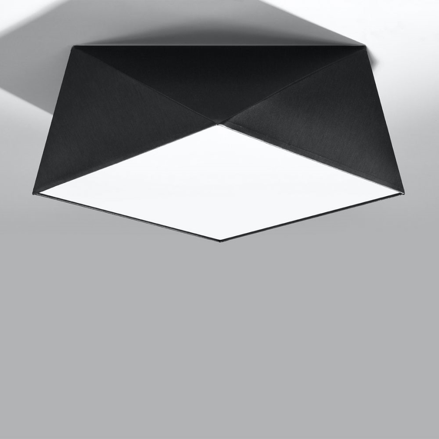 Iluminação de teto HEXA 2xE27/60W/230V preto