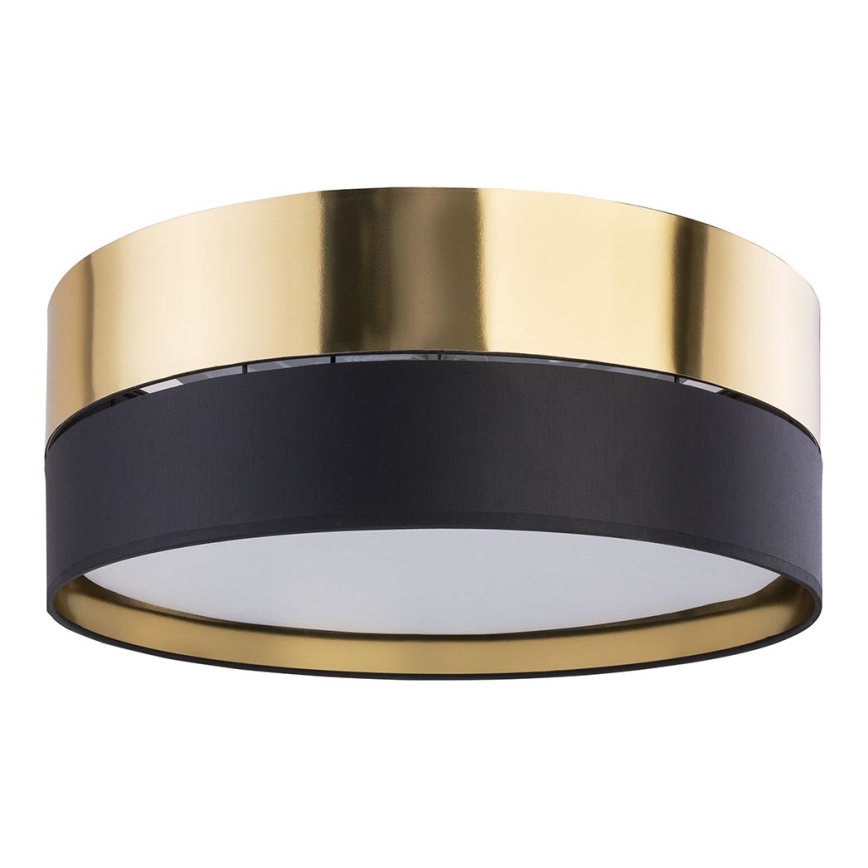 Iluminação de teto HILTON 3xE27/15W/230V d. 45 cm latão/preto