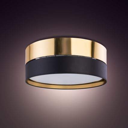 Iluminação de teto HILTON 3xE27/15W/230V d. 45 cm latão/preto