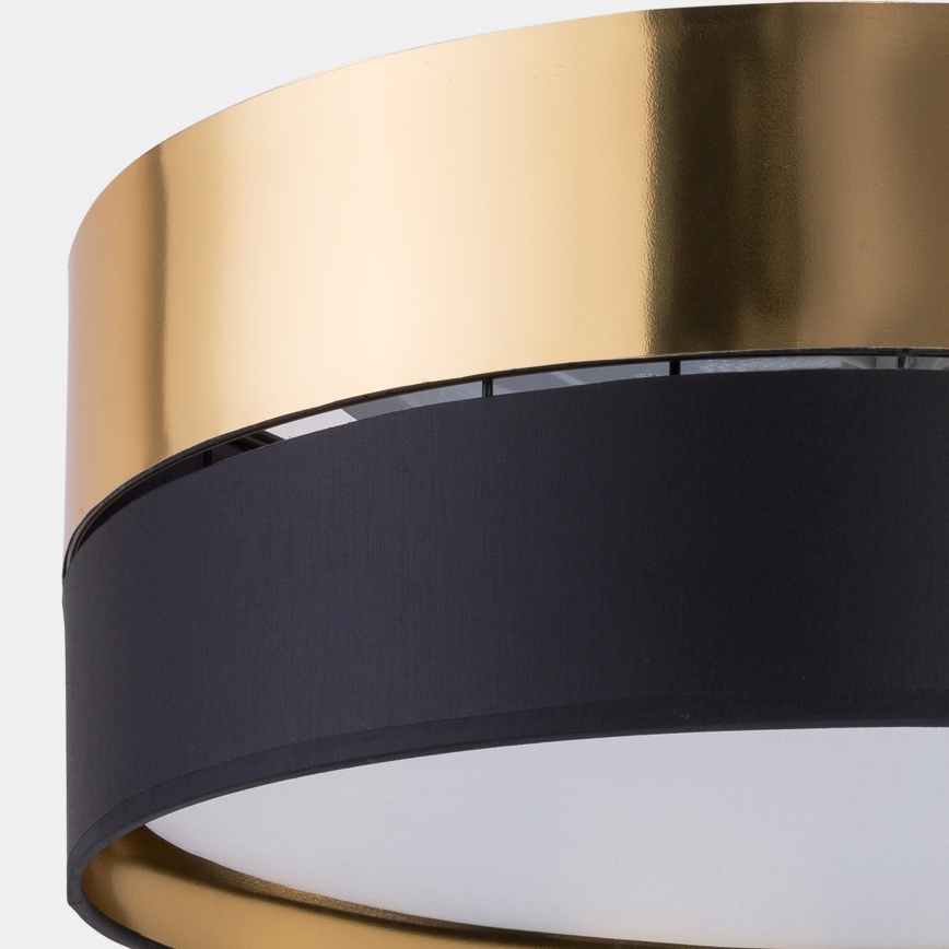 Iluminação de teto HILTON 3xE27/15W/230V d. 45 cm latão/preto