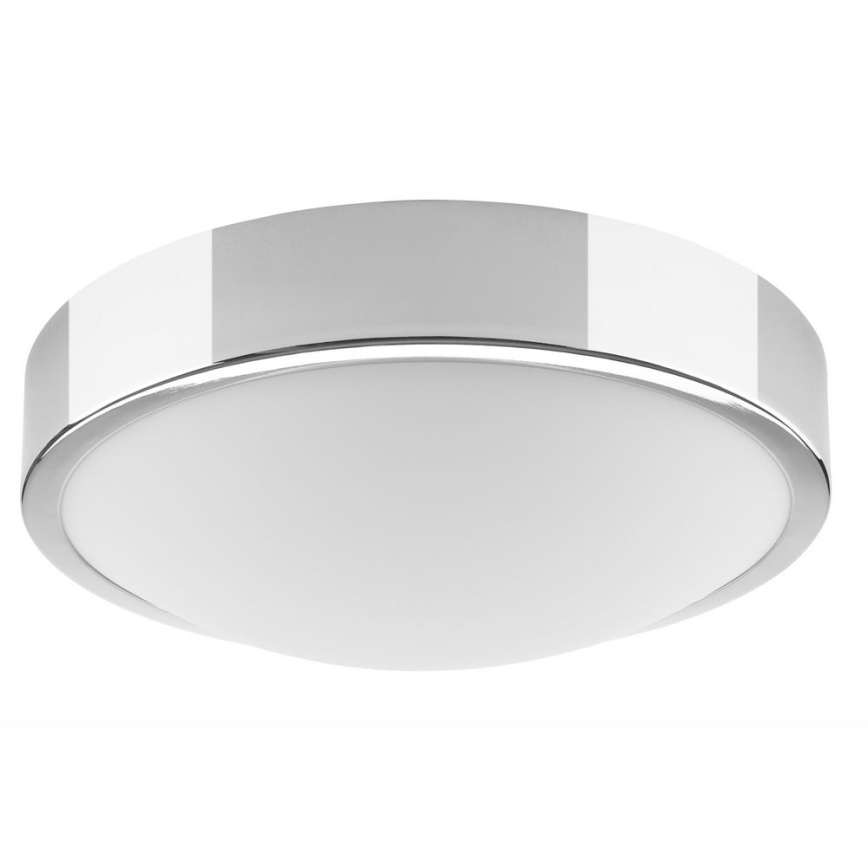 Iluminação de teto JONAS 1xE27/60W/230V diâmetro 26 cm cromado brilhante