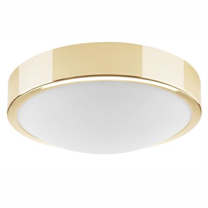 Iluminação de teto JONAS 1xE27/60W/230V diâmetro 26 cm dourado