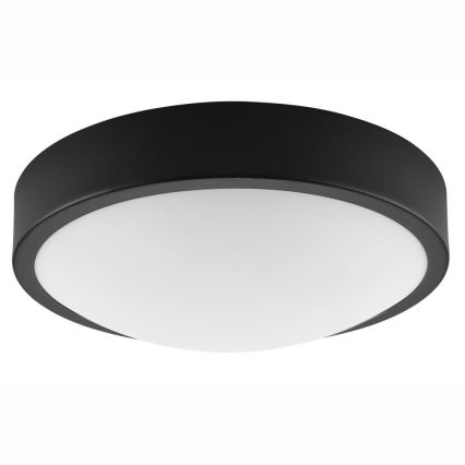 Iluminação de teto JONAS 1xE27/60W/230V diâmetro 26 cm preto