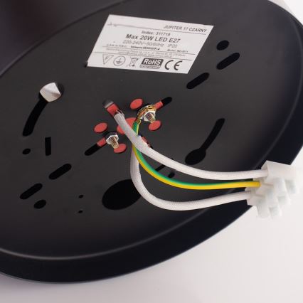 Iluminação de teto JUPITER 1xE27/20W/230V 181x165 mm