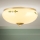 Iluminação de teto LANDHAUS 2xE27/60W/230V diâmetro 28 cm latão/bege