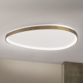Iluminação de teto LED CHARLIE LED/72W/230V diâmetro 80 cm dourado