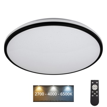 Iluminação de teto LED com regulação ARVOS LED/37W/230V preto + controlo remoto